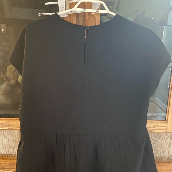 Lord & Taylor Black Blouse with Pleated Hem - Picture 5 of 5